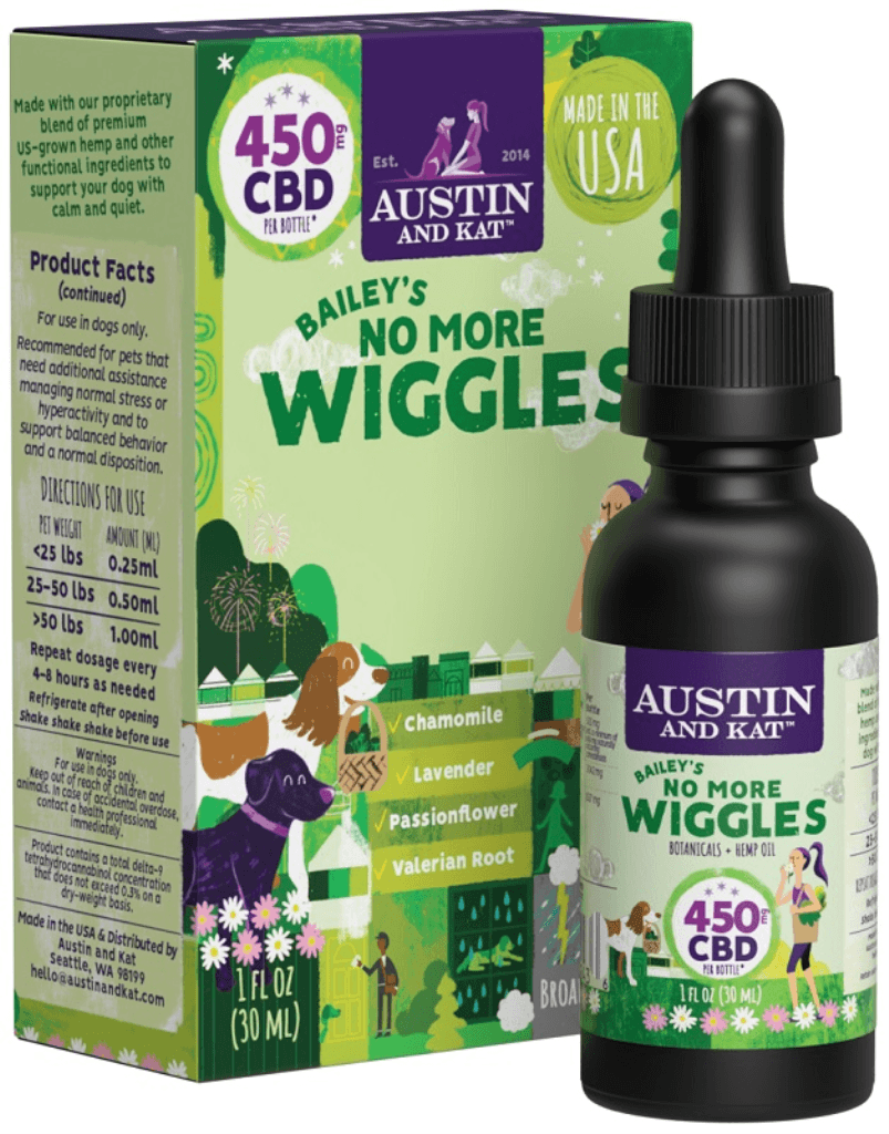 Austin and Kat Bailey's No More Wiggles Oil, 450-mg, 1-oz